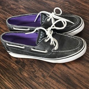 Top Sider Sperry shoes Biscayne Black with box